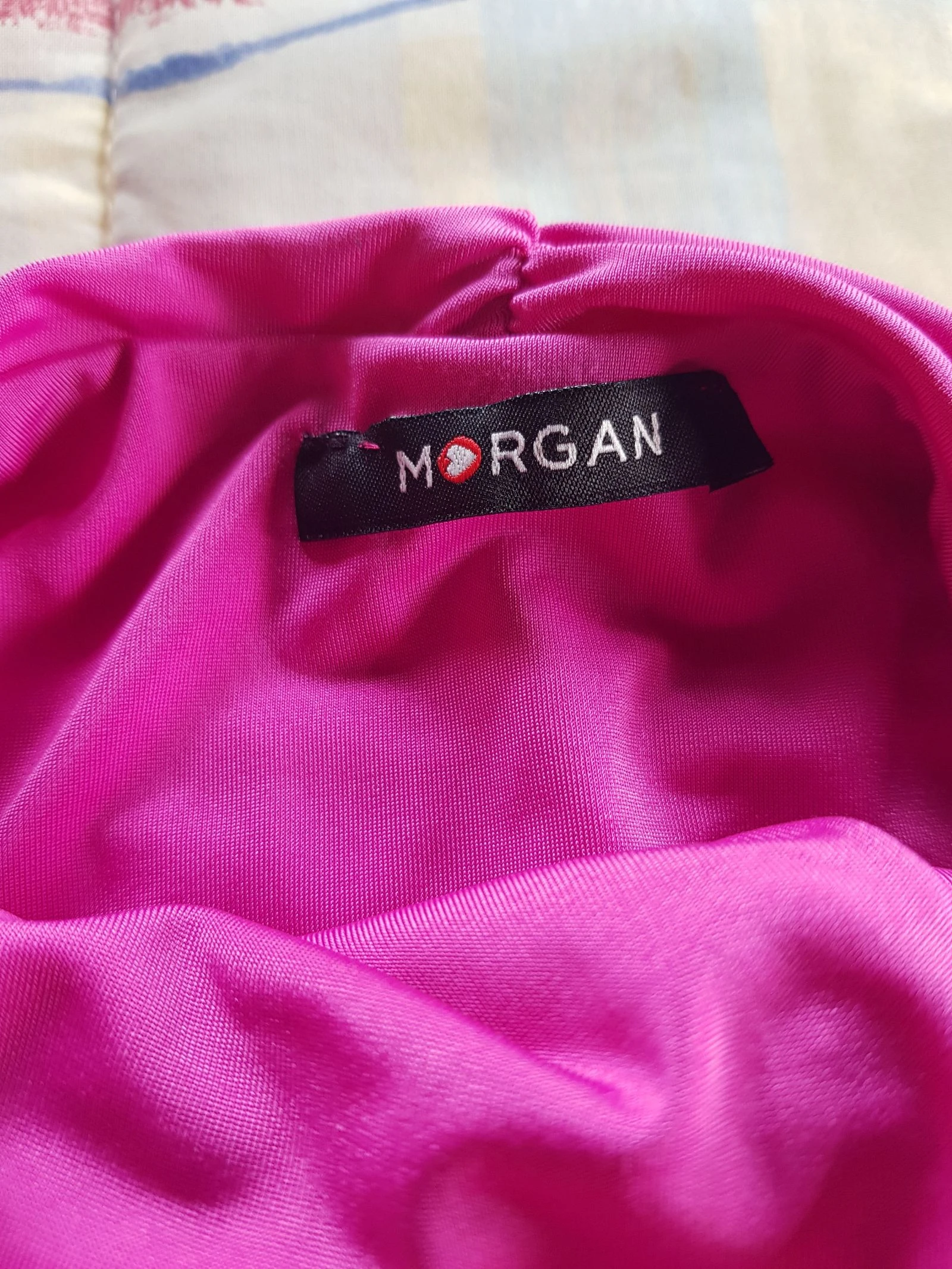 Robe curta bustier justa com babados Morgan – photo 4